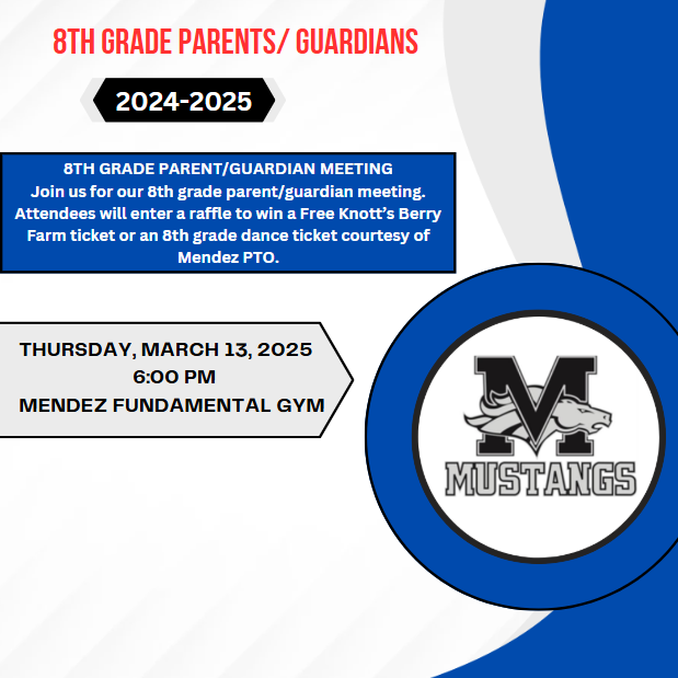  8th Grade Parent/Guardian Meeting